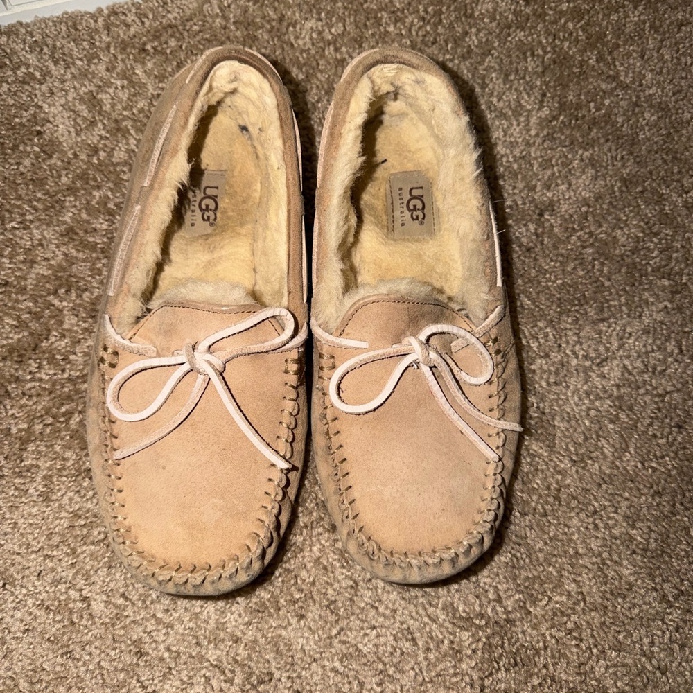 UGG Women's Beige Moccasin Loafers